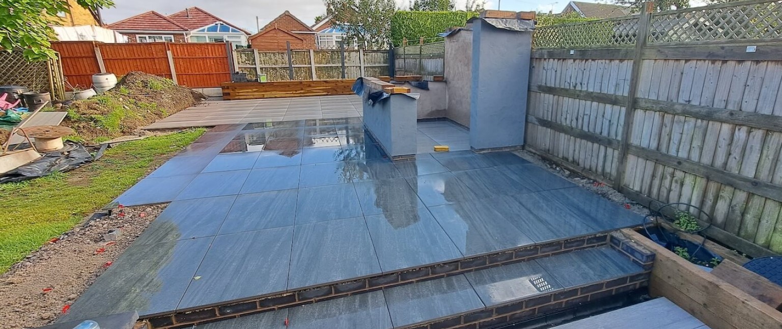 Hard garden landscaping